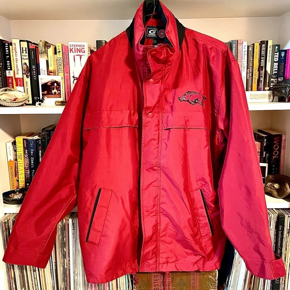Arkansas Razorbacks Vintage Red G-III Sports Jacket by Carl Banks Men’s Medium